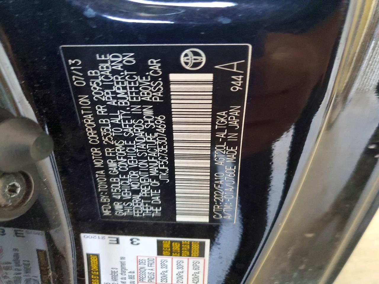 TOYOTA SCION 2014 — 13