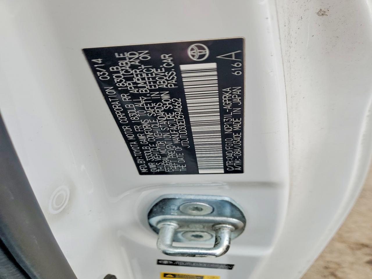 TOYT YARIS 2014 — 13