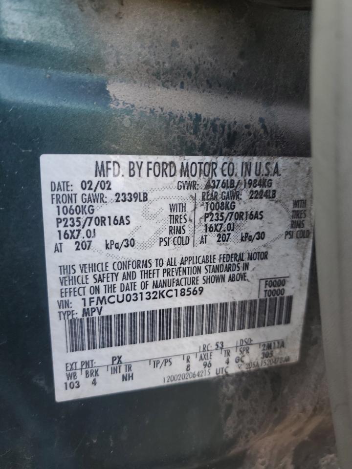 FORD ESCAPE 2002 — 15