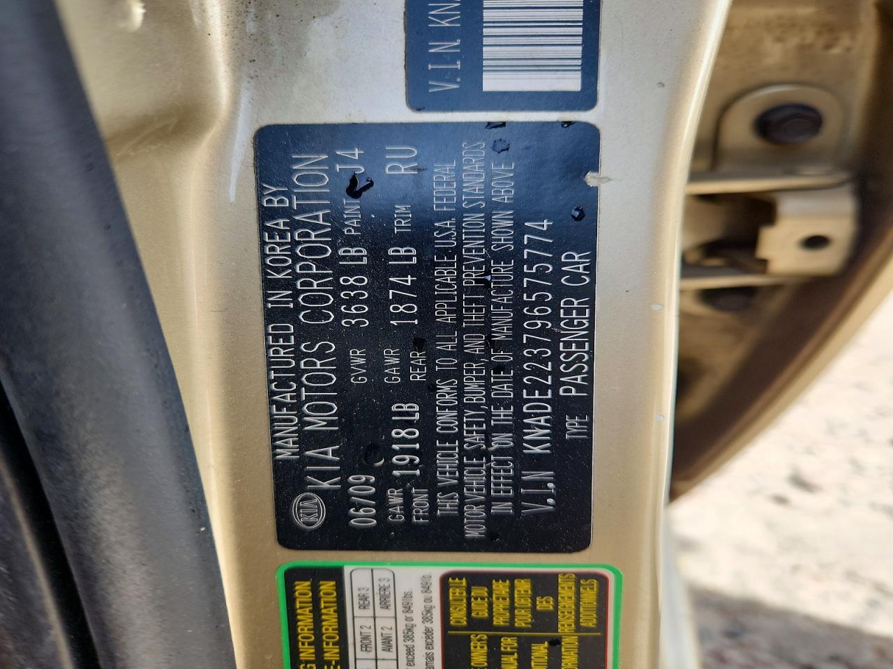KIA RIO 2009 — 13