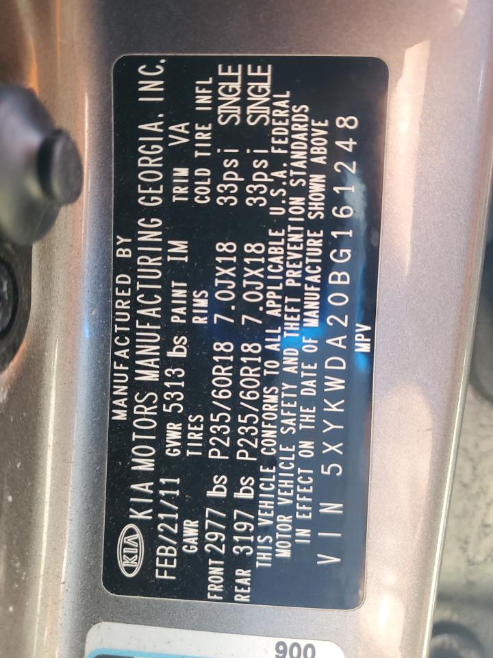 KIA SORENTO 2011 — 14