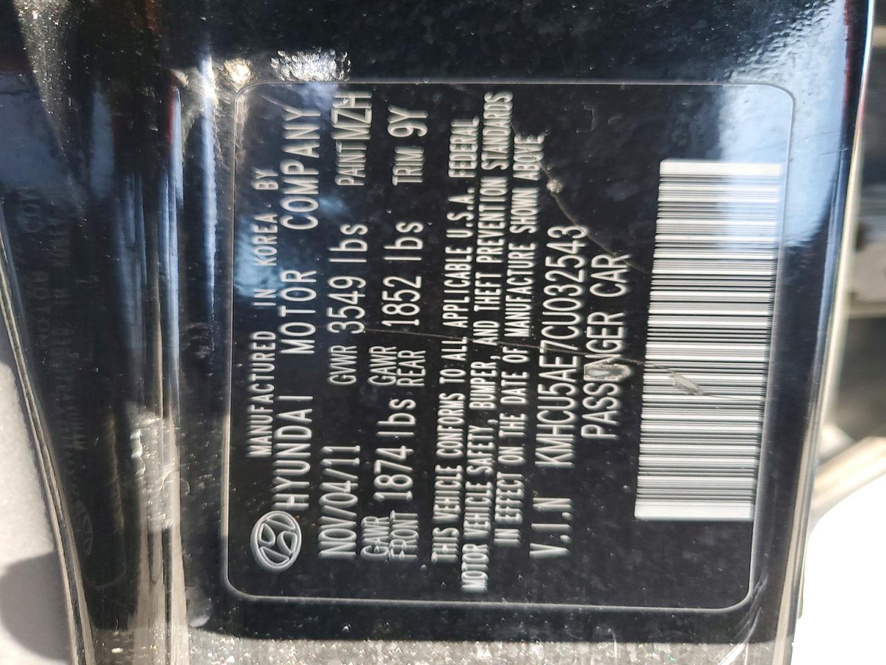 HYUNDAI ACCENT 2012 — 13