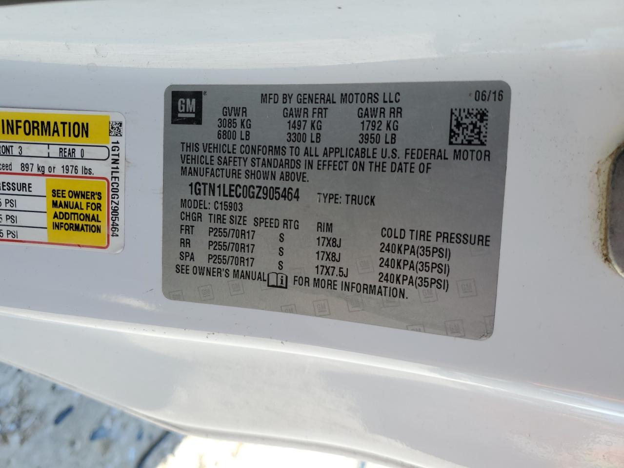 GMC SIERRA 2016 — 13