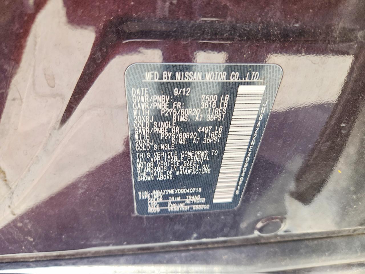 INFINITI QX56 2013 — 14