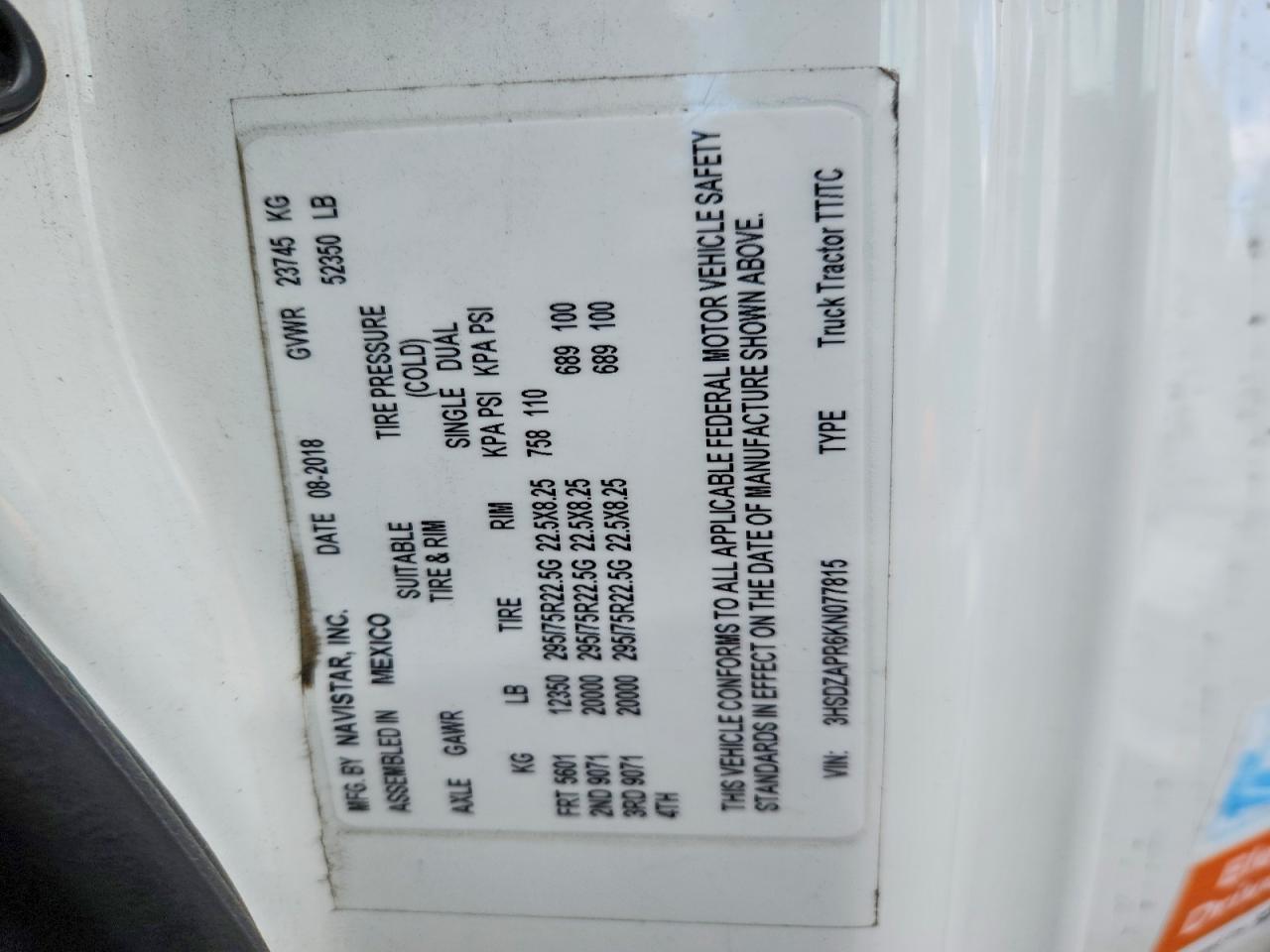 INTERNATIONAL LT625 2019 — 11