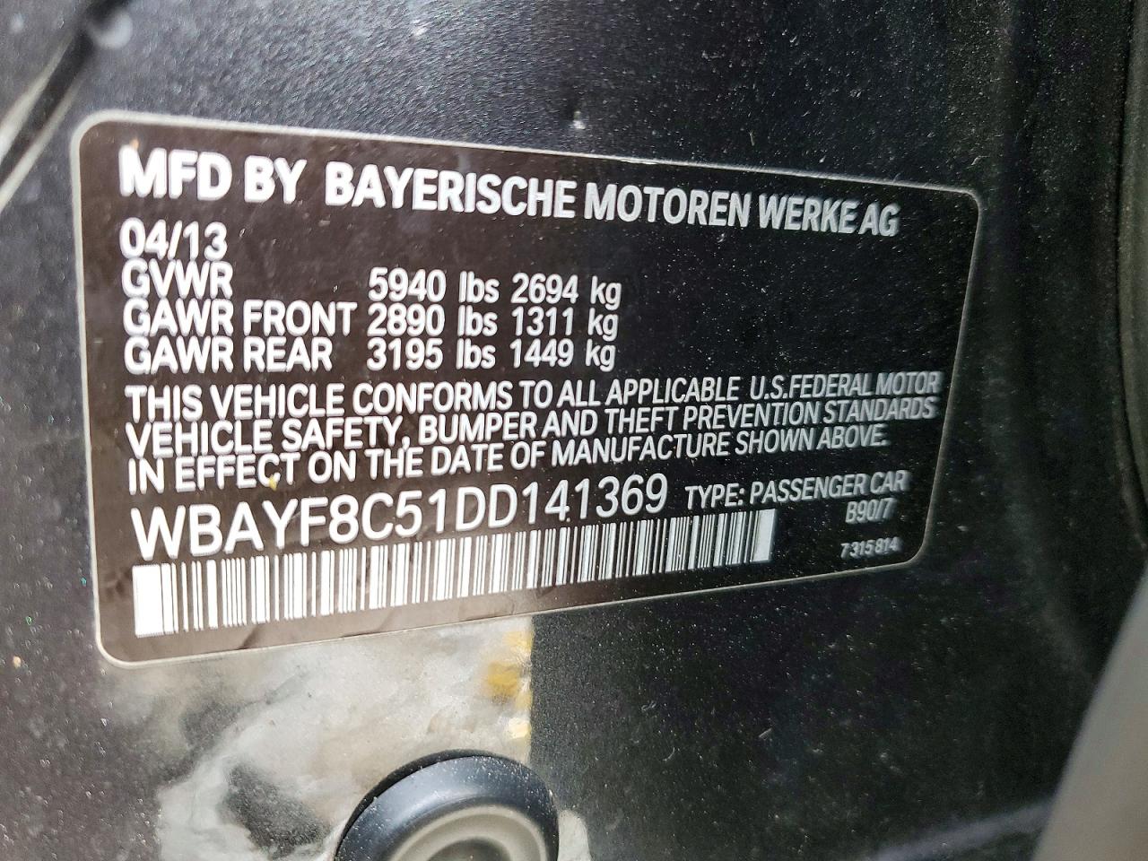 BMW 750 2013 — 13