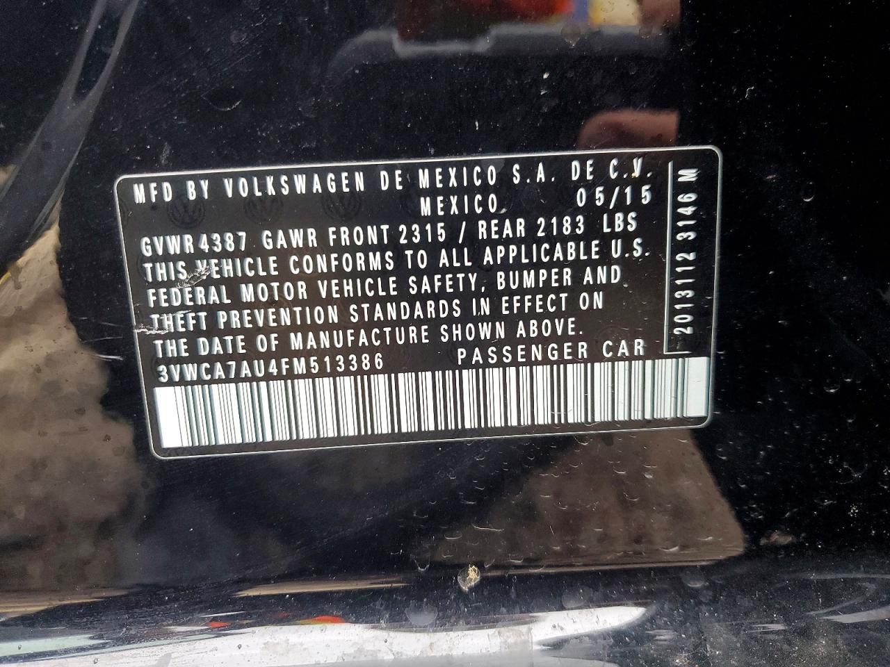 VOLKSWAGEN GOLF SPORTWAGEN 2015 — 14