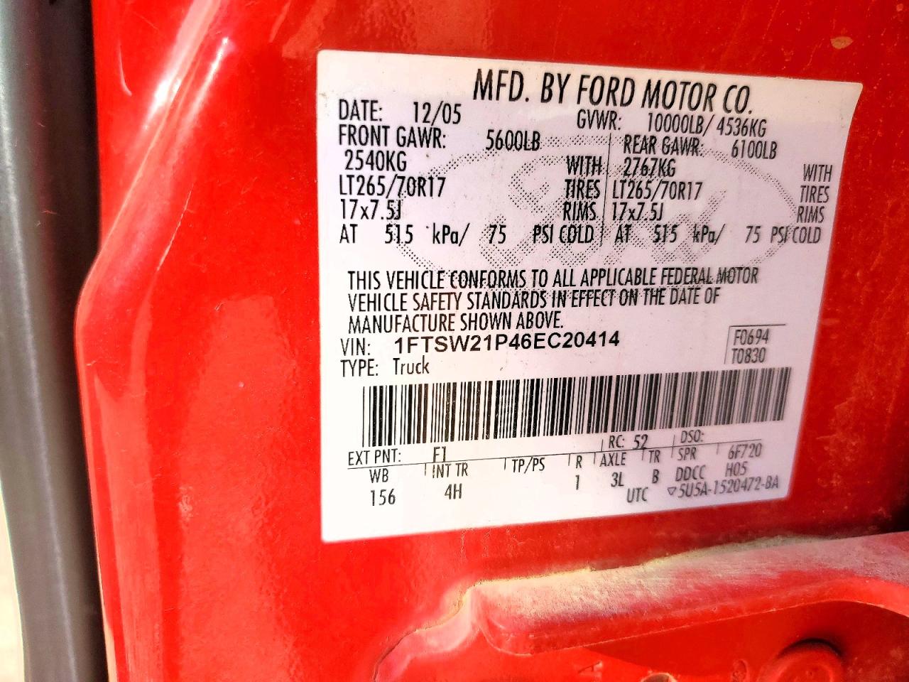 FORD F250 2006 — 14