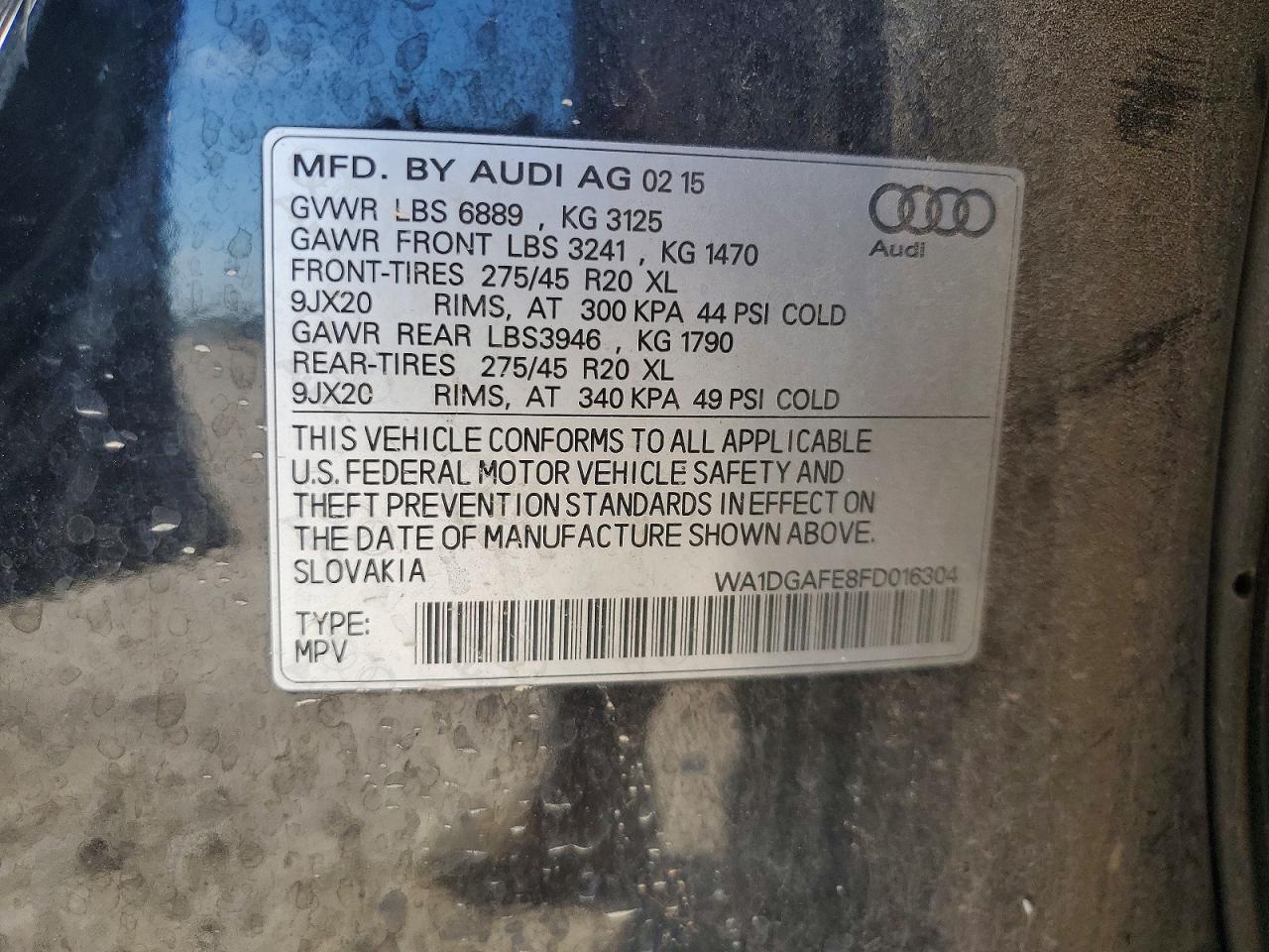 AUDI Q7 2015 — 13
