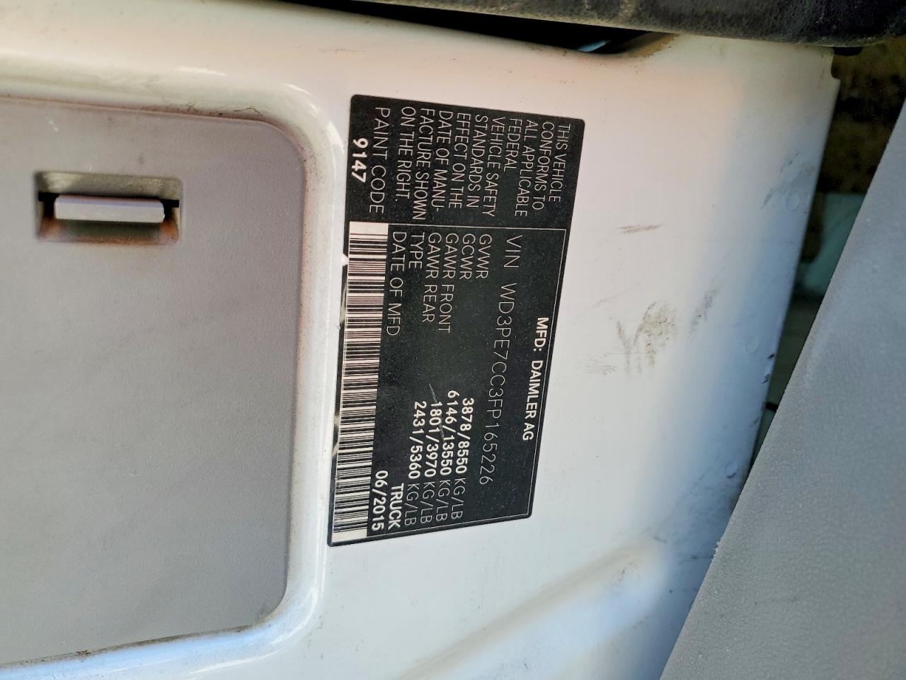MERCEDES BENZ SPRINTER 2015 — 14