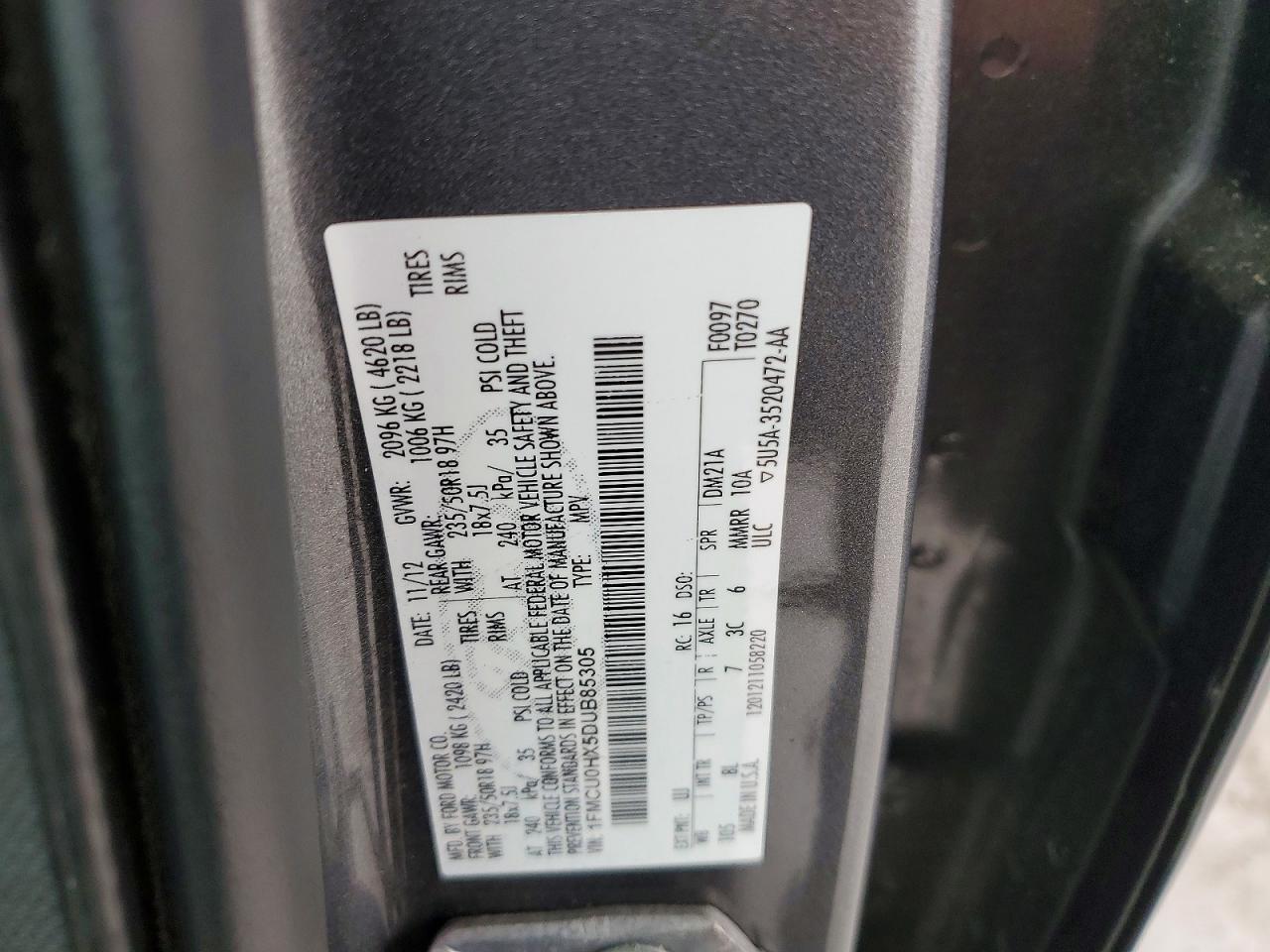 FORD ESCAPE 2013 — 13