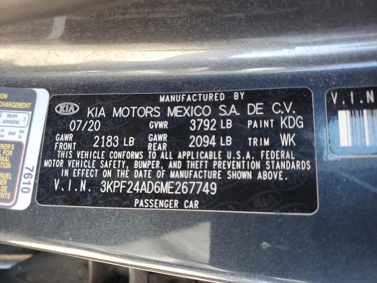 KIA FORTE 2021 — 13