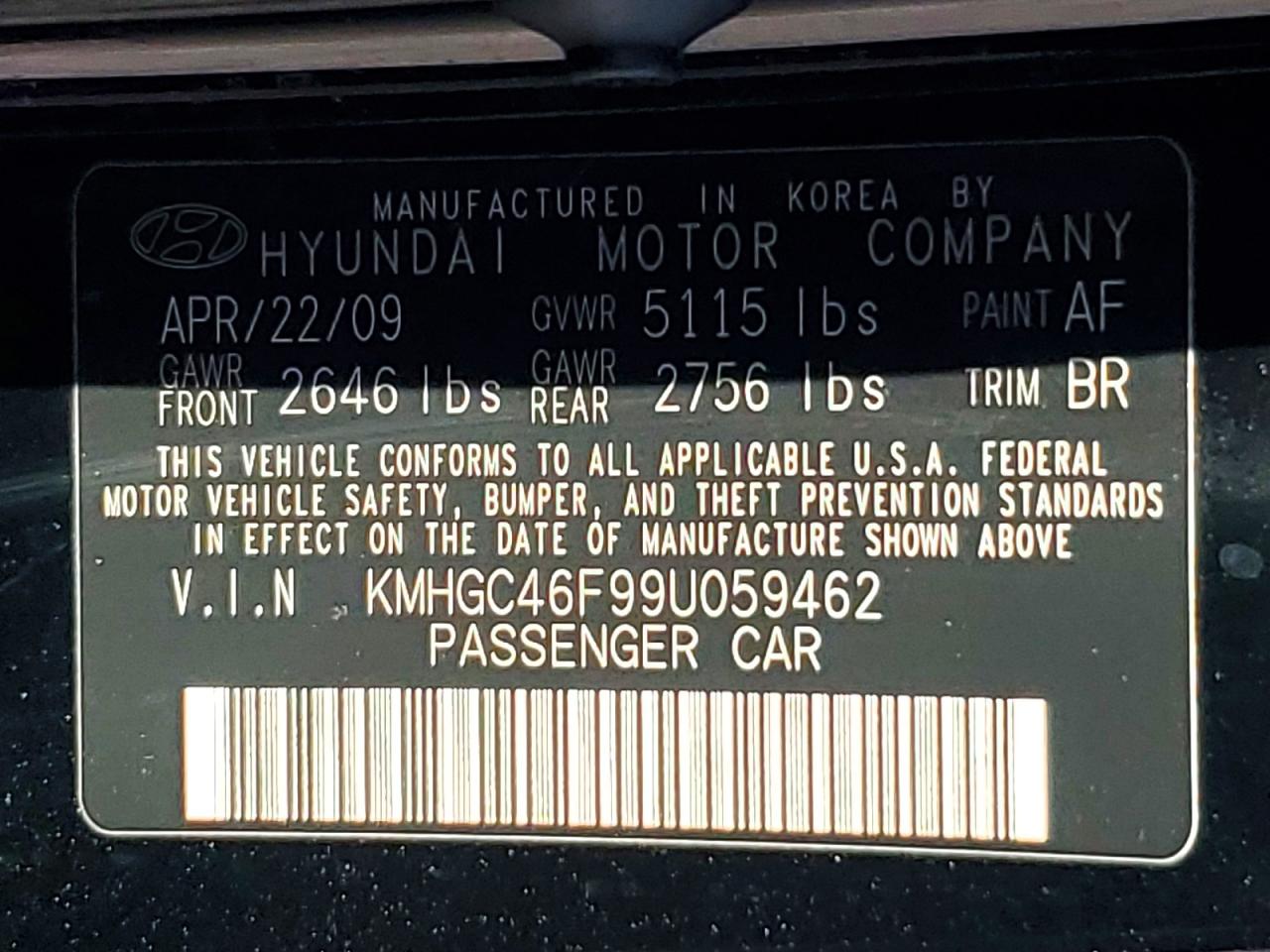 HYUNDAI GENESIS 2009 — 14