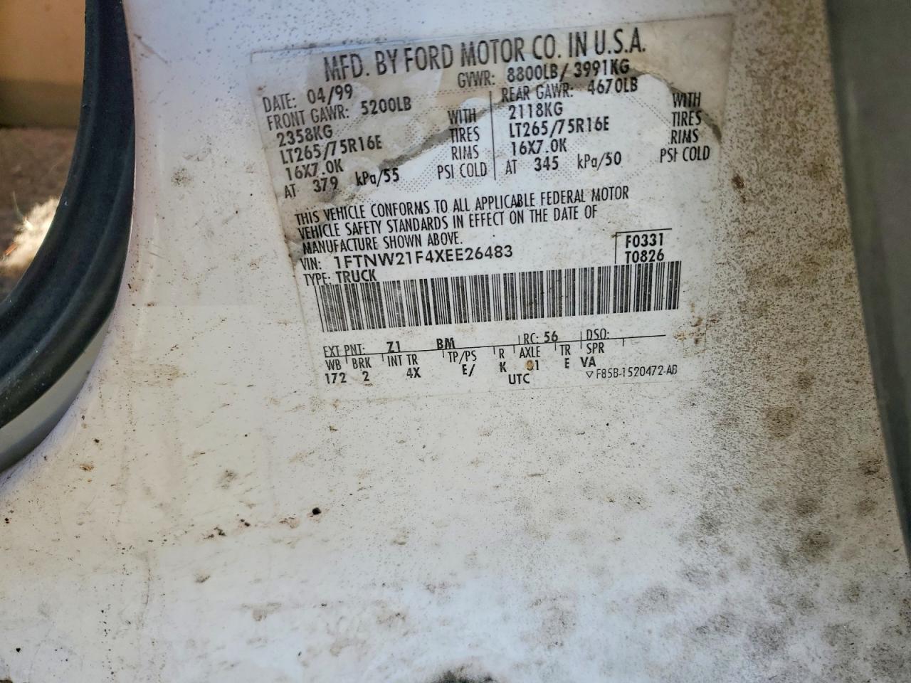 FORD F250 1999 — 14
