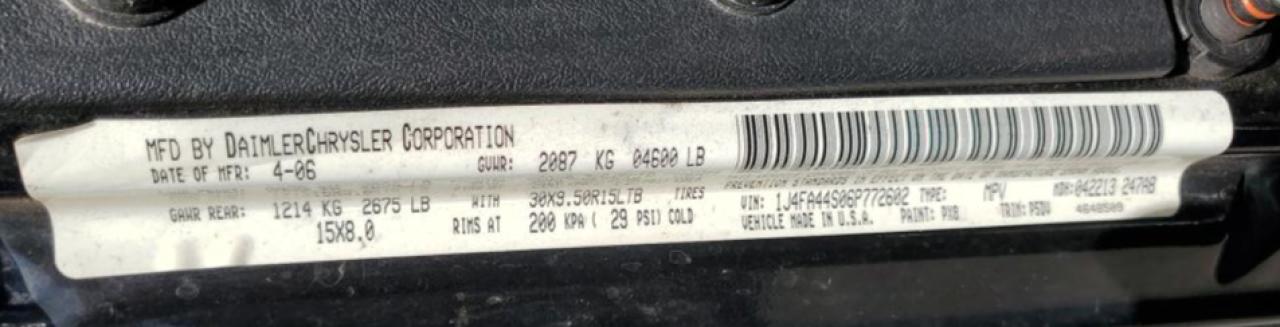 JEEP WRANGLER / TJ 2006 — 13