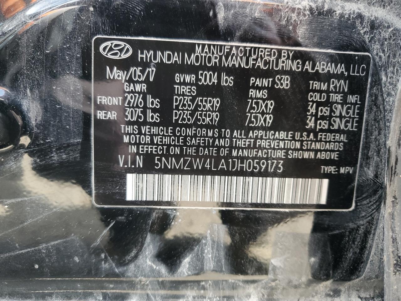 HYUNDAI SANTA FE SPORT 2018 — 14