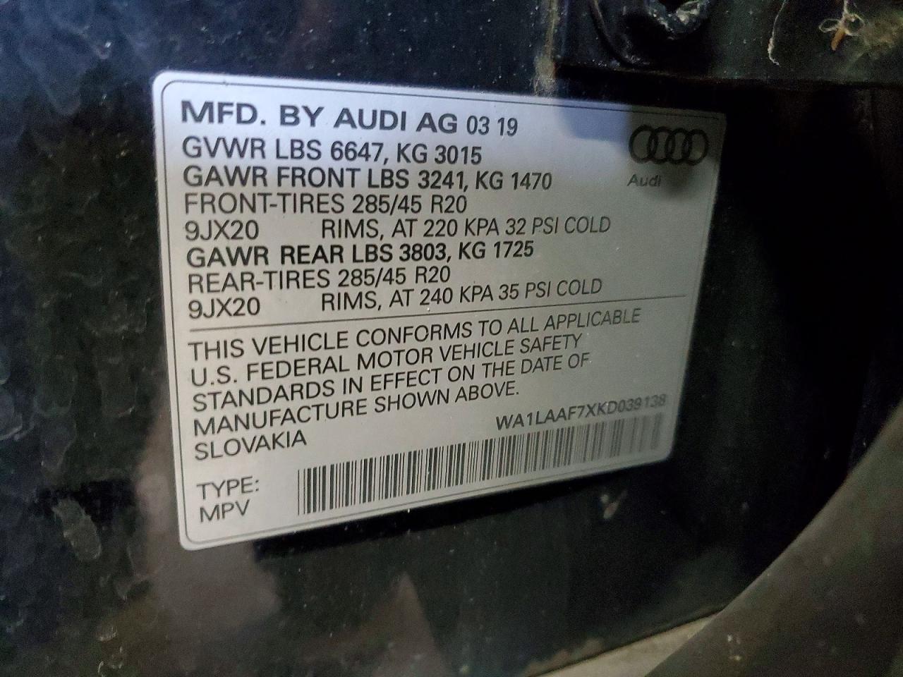 AUDI Q7 2019 — 14
