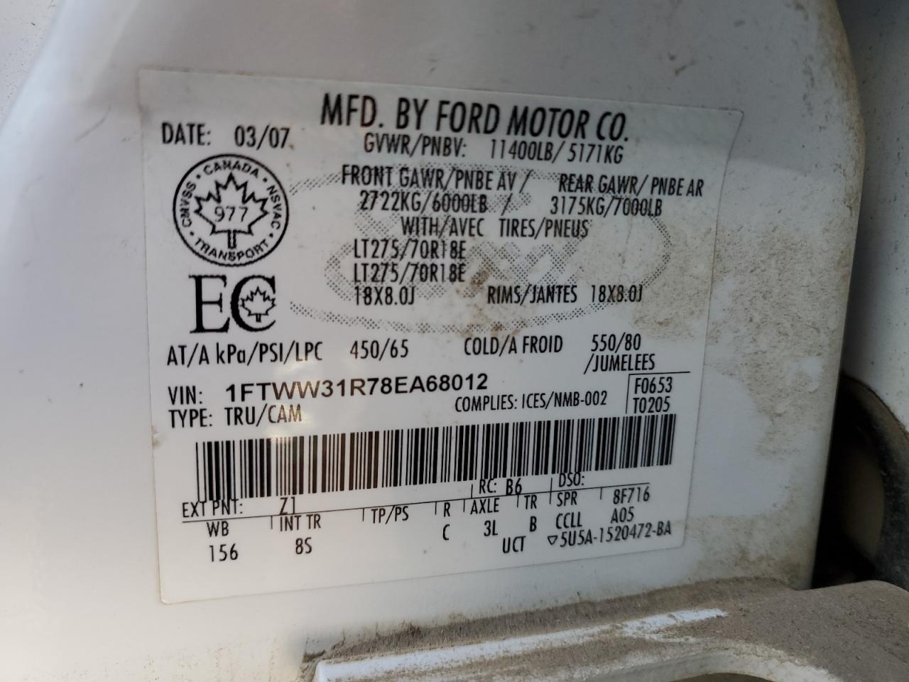 FORD F350 2008 — 13