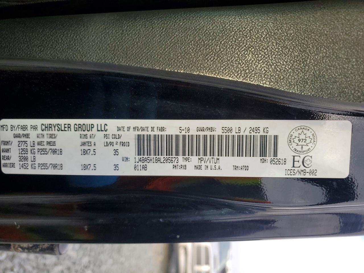 JEEP WRANGLER UNLIMITED 2010 — 13