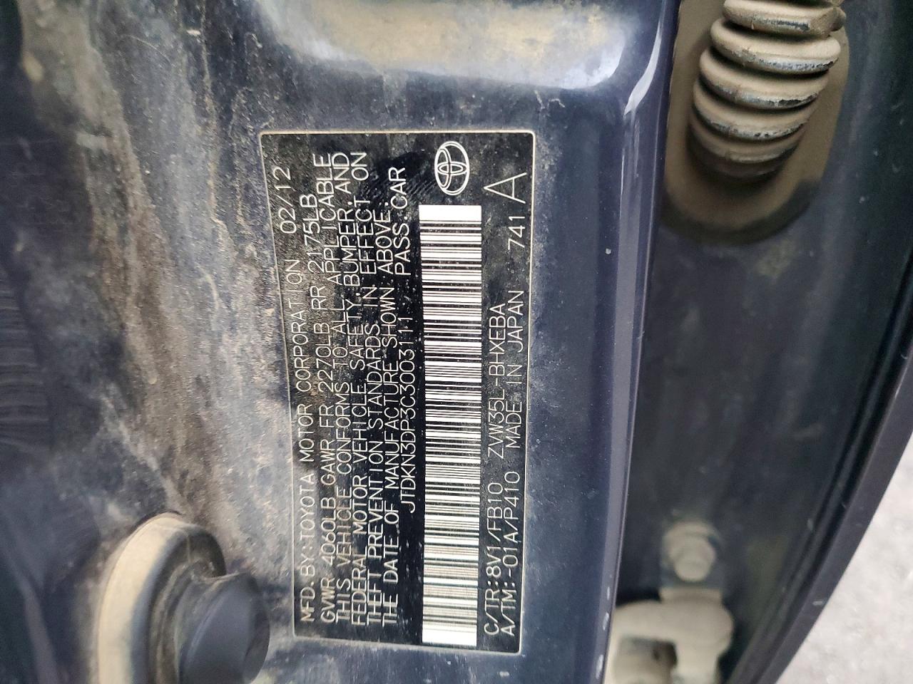 TOYOTA YARIS 2010 — 13