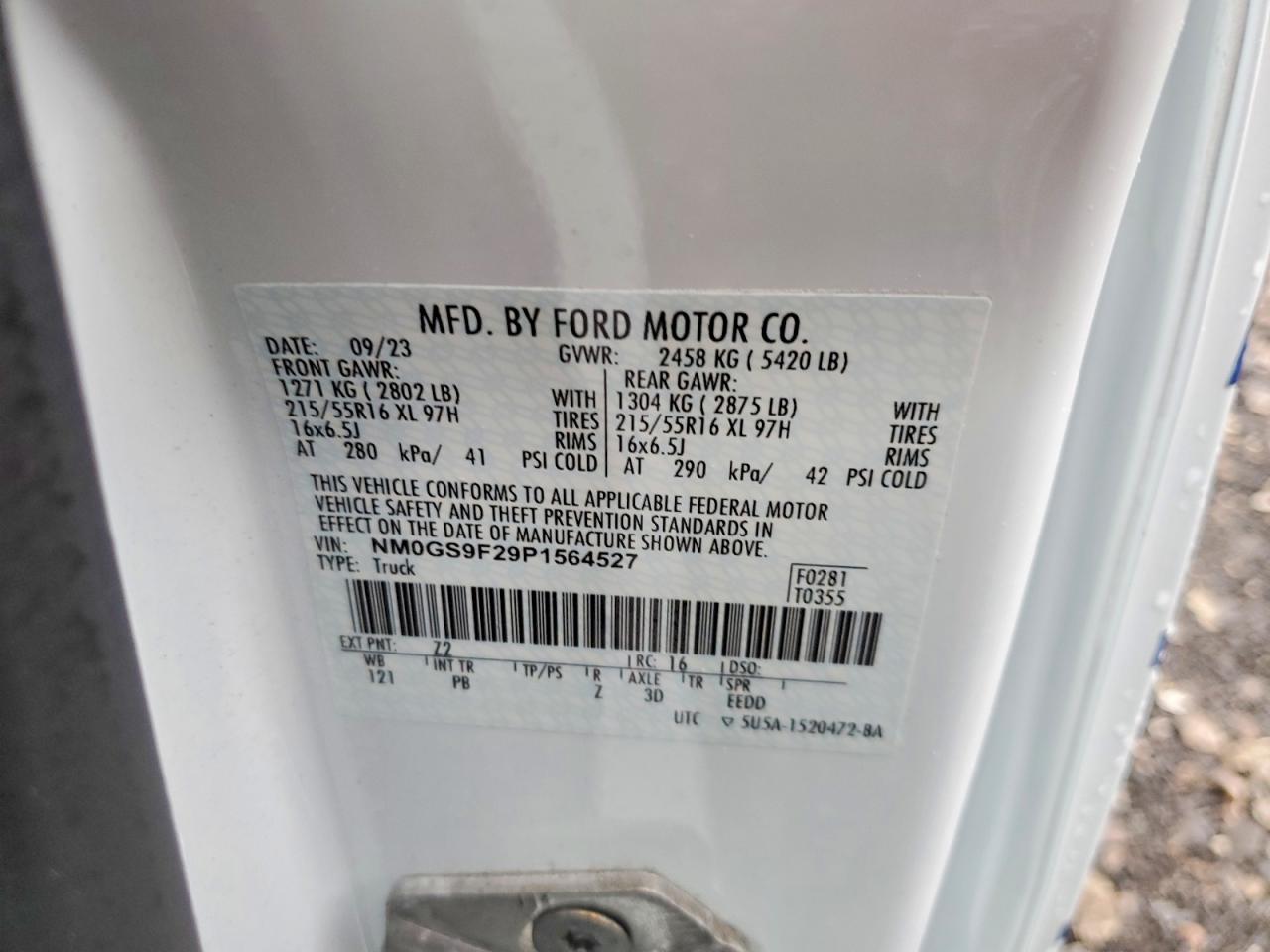 FORD TRANSIT CONNECT 2023 — 14