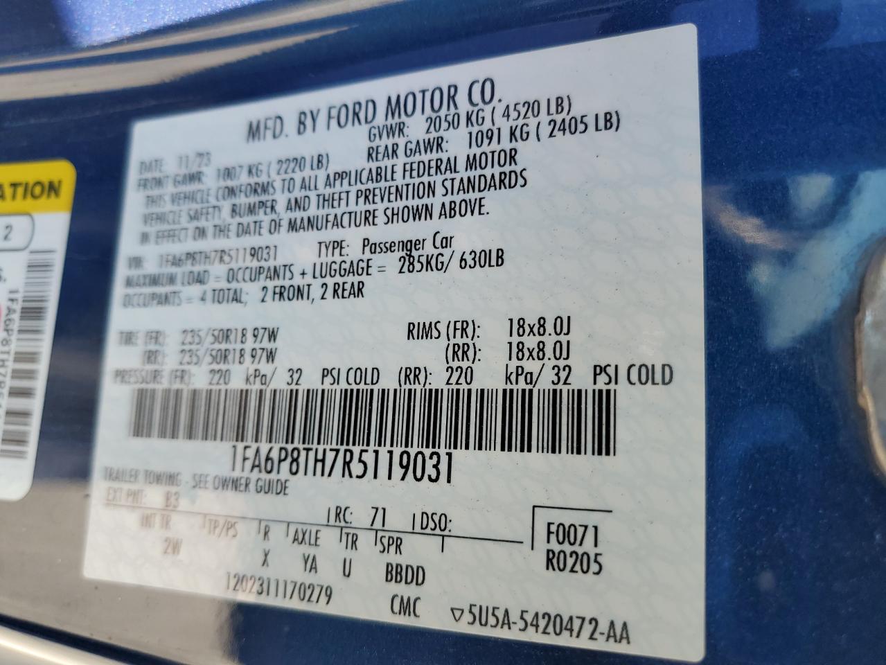 FORD MUSTANG 2024 — 14