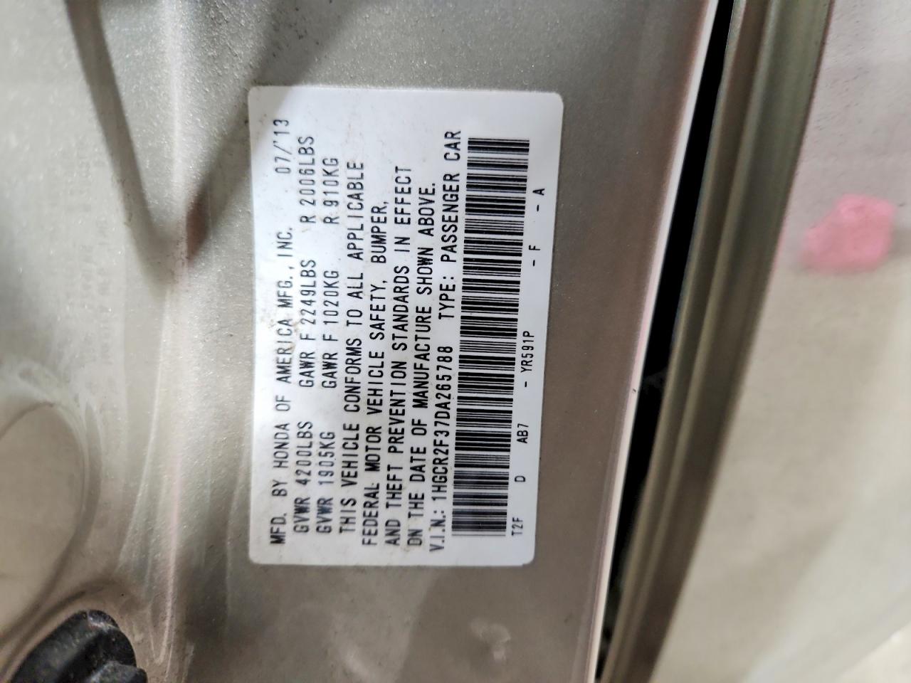 HONDA ACCORD 2013 — 13
