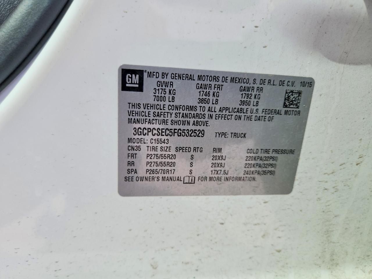 CHEVROLET SILVERADO 2015 — 13
