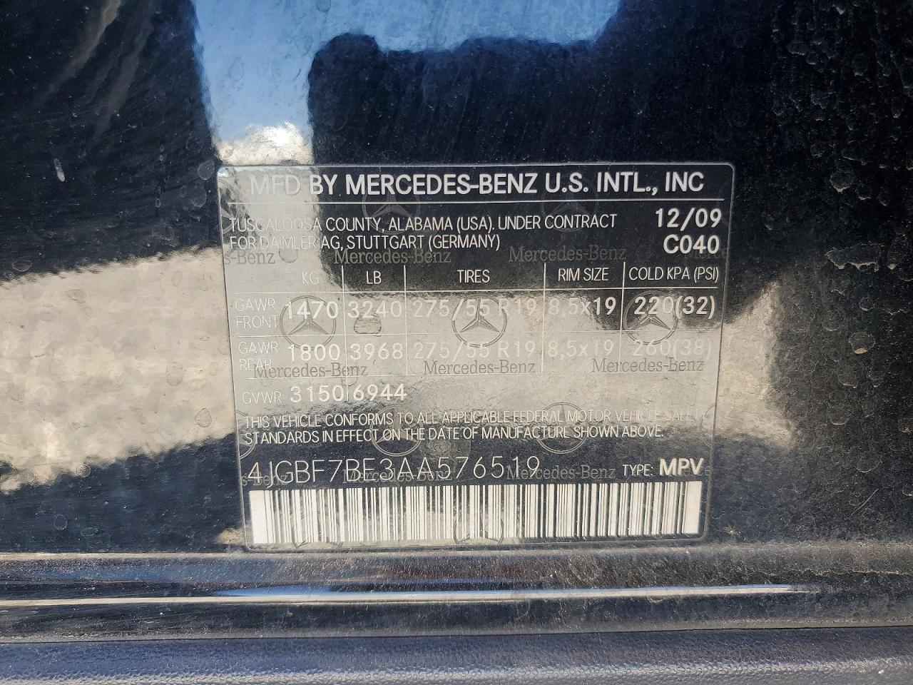 MERCEDES-BENZ GL 2010 — 14