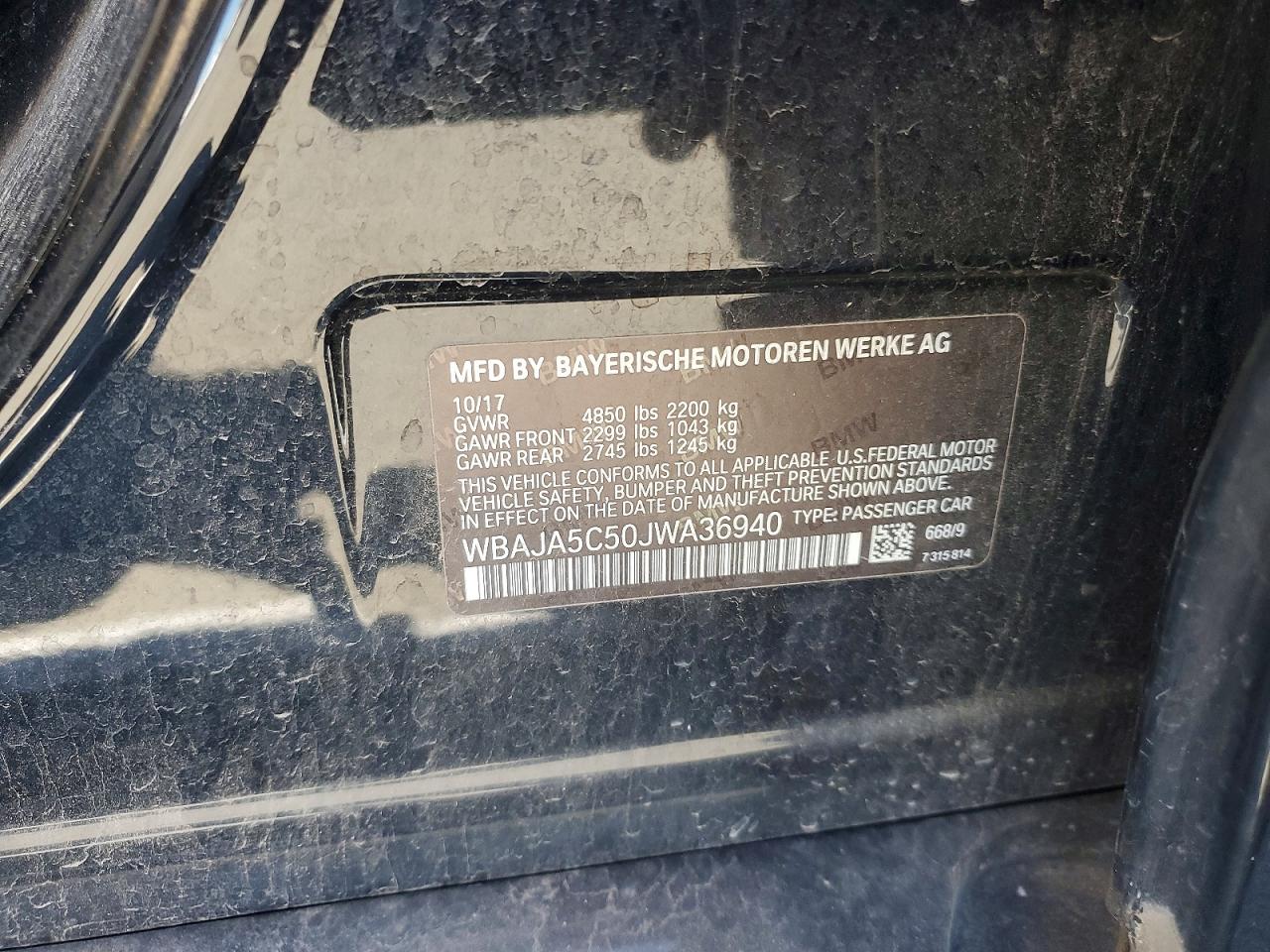 BMW 530 2018 — 13