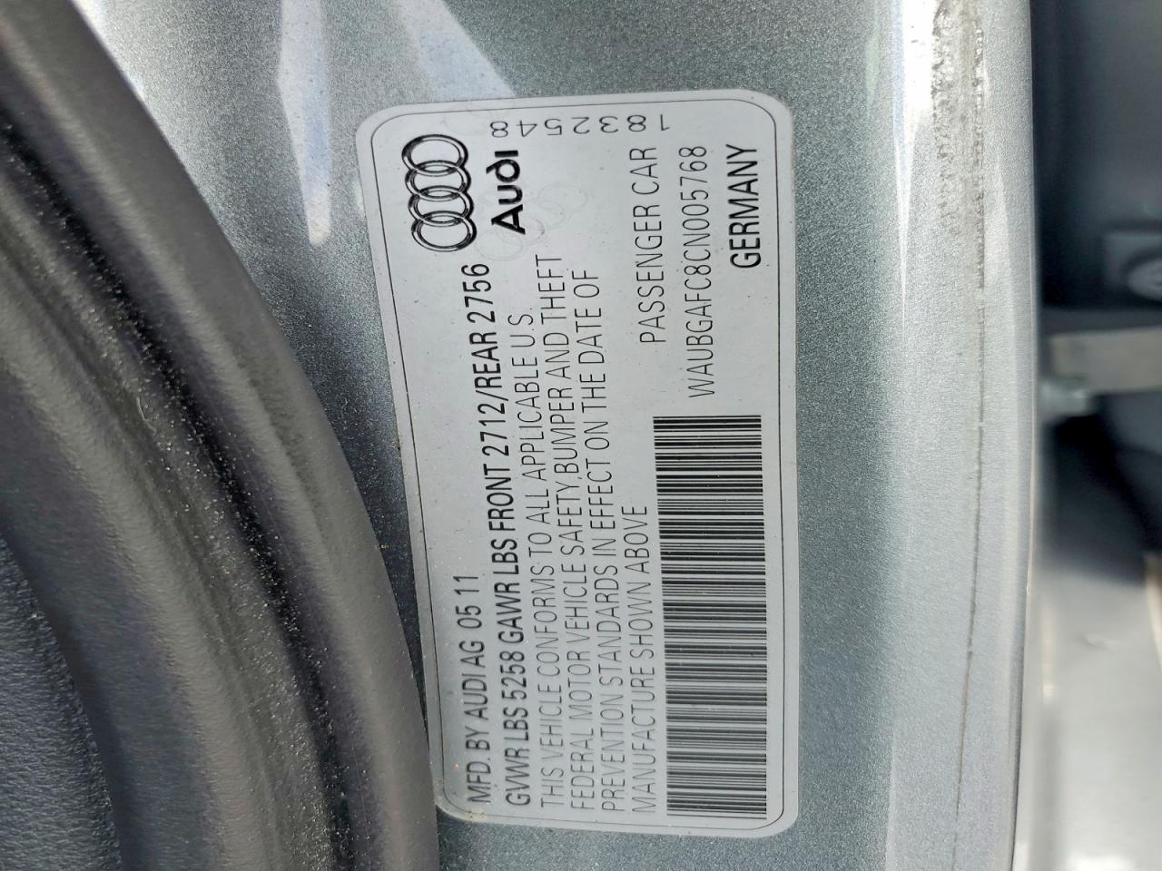 AUDI A6 2012 — 13