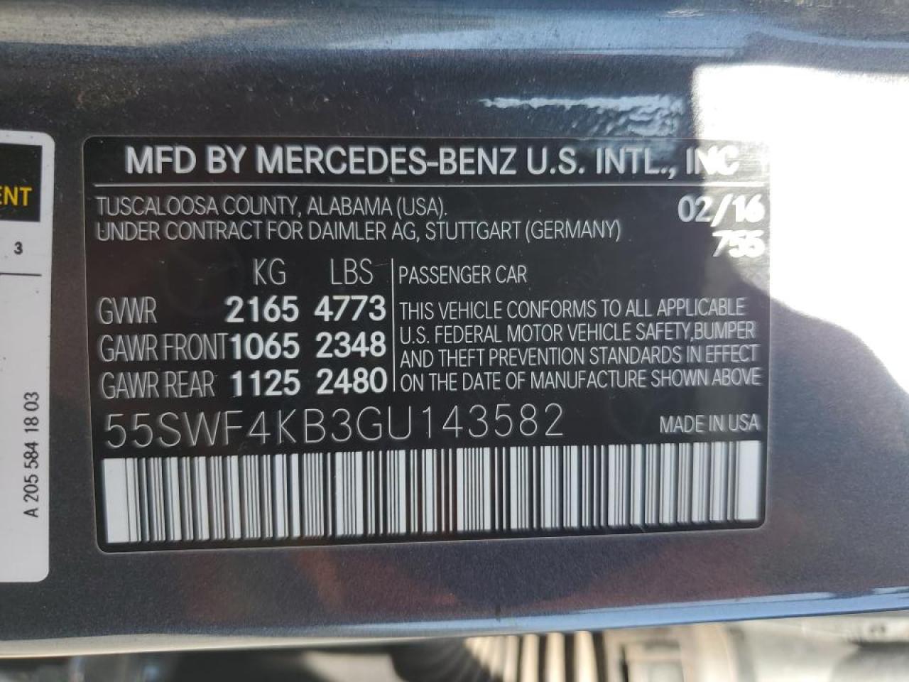 MERCEDES-BENZ C 2016 — 13