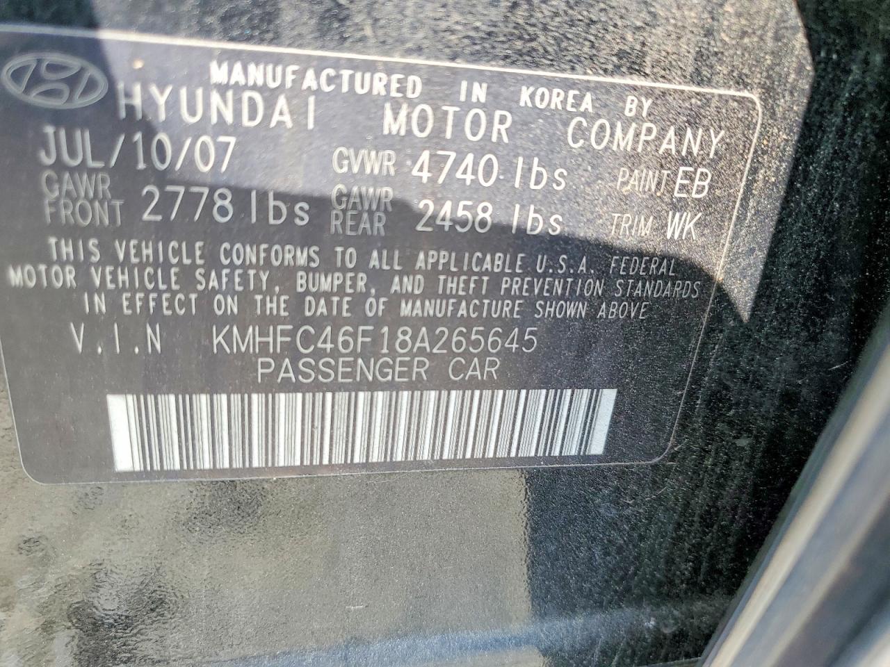 HYUNDAI AZERA 2008 — 13