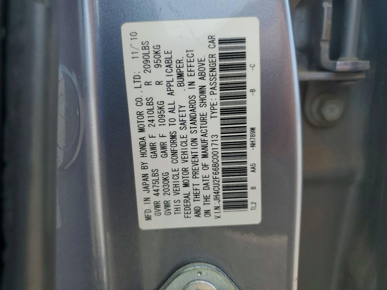 ACURA TSX 2011 — 13