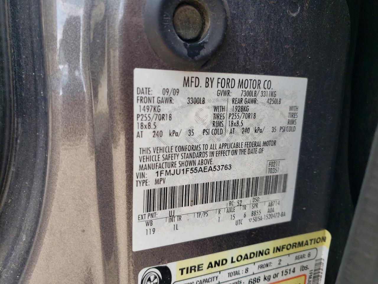 FORD EXPEDITION 2010 — 14