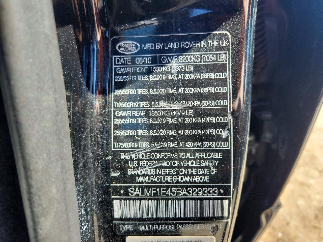 LAND ROVER RANGE ROVER 2011 — 14