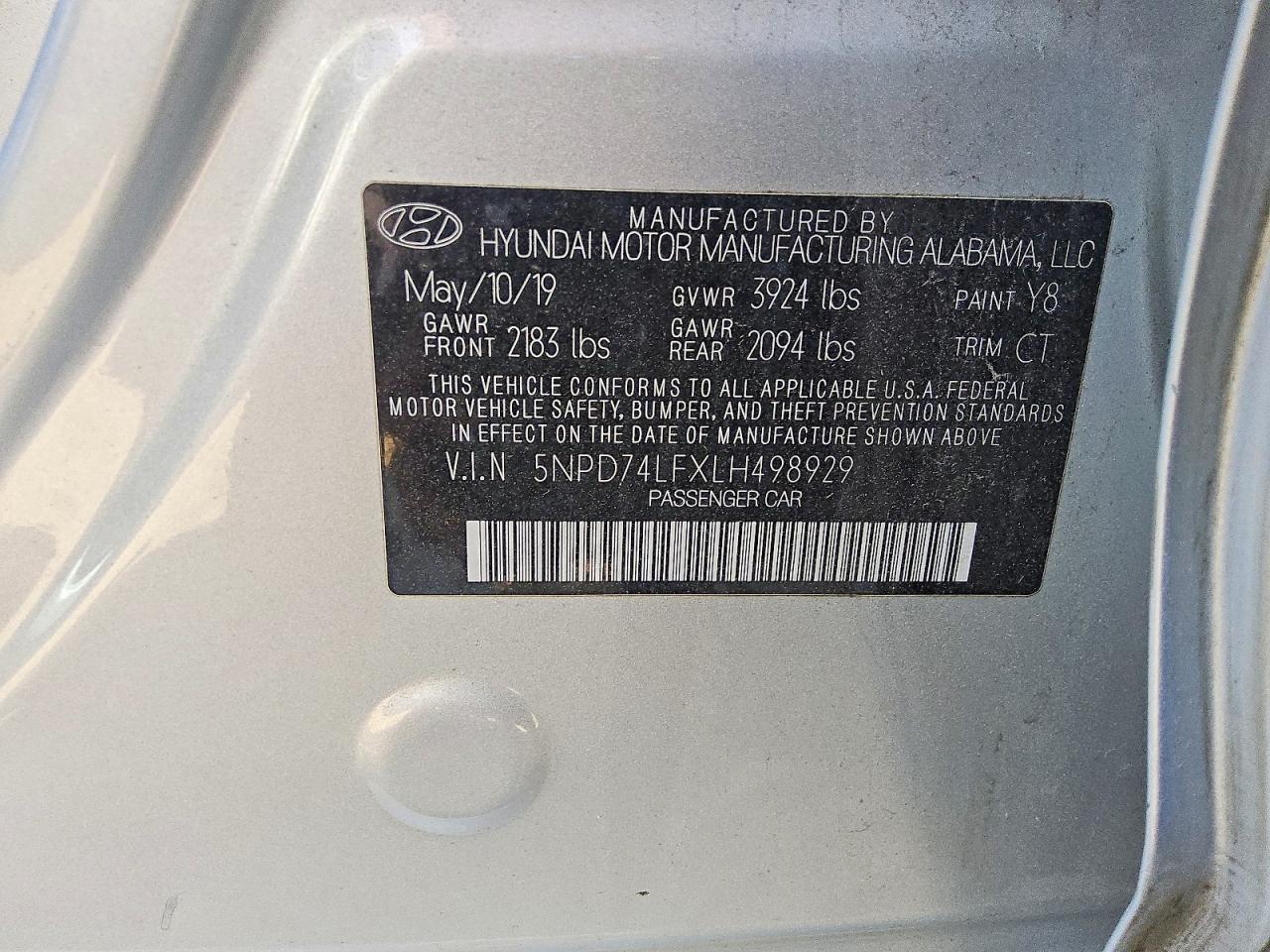 HYUNDAI ELANTRA 2020 — 13