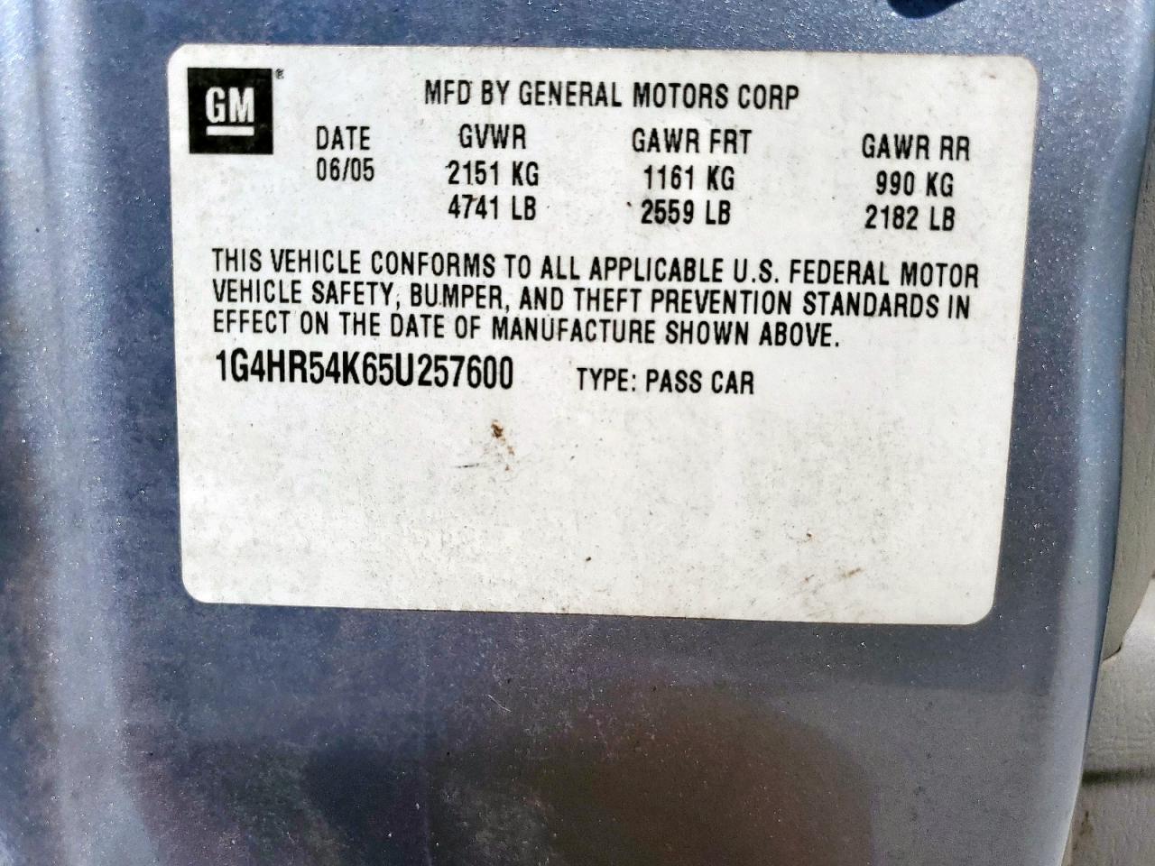 BUICK LESABRE 2005 — 13