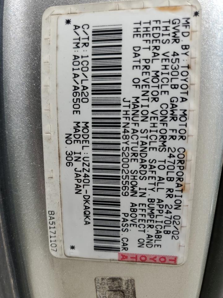 LEXUS SC 430 2002 — 13