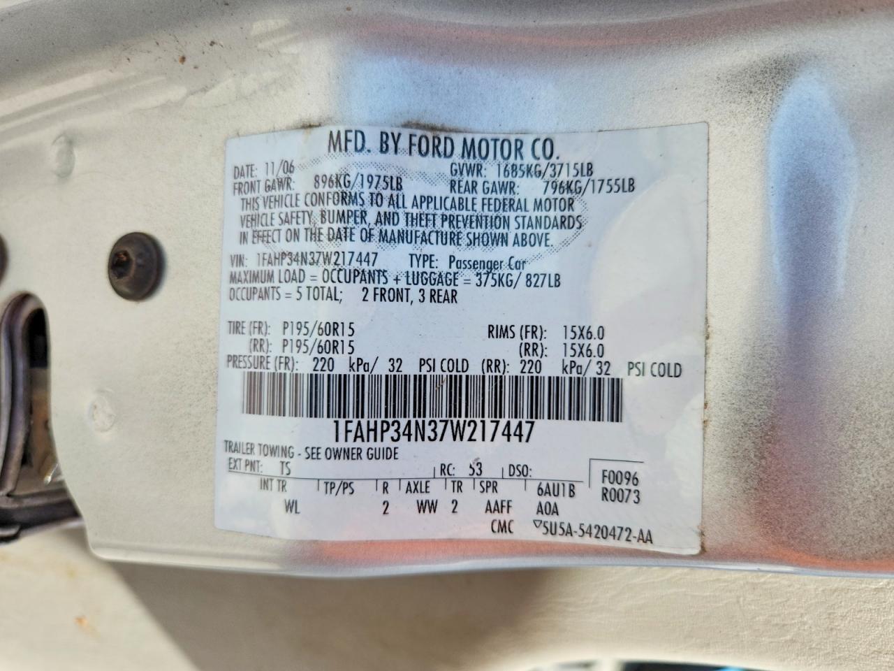 FORD FOCUS 2007 — 14