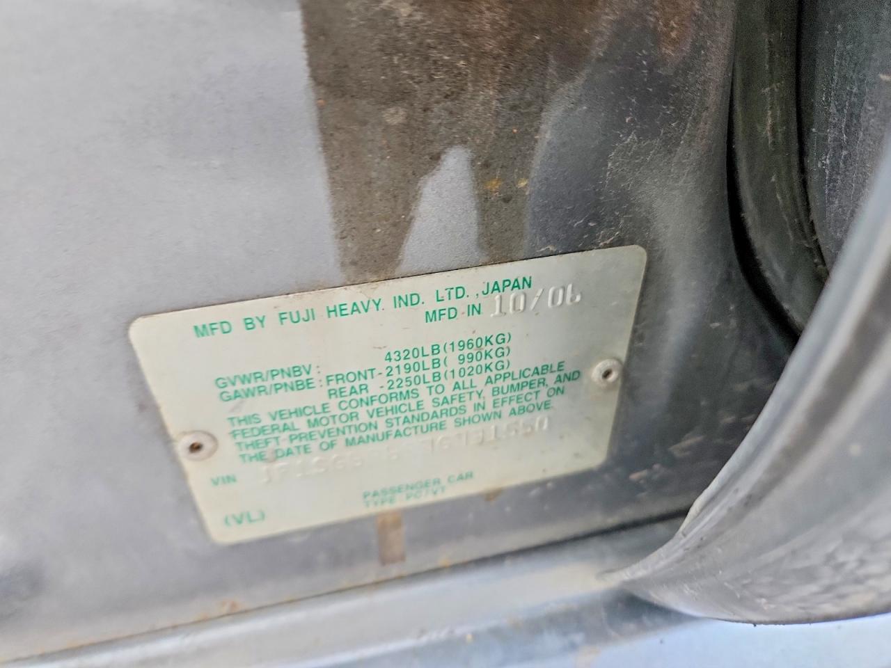 SUBARU FORESTER 2007 — 14