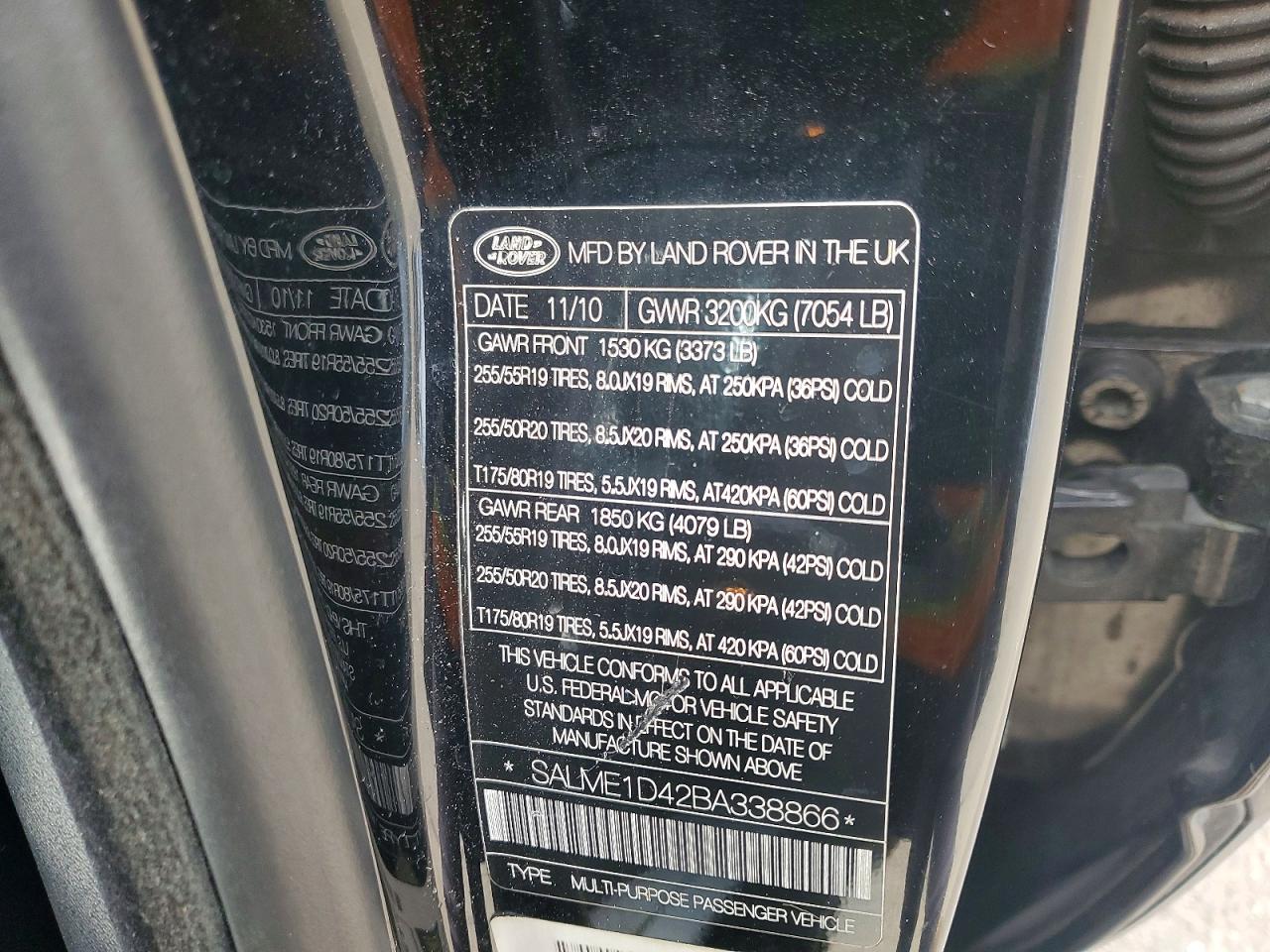 LAND ROVER RANGE ROVER 2011 — 14