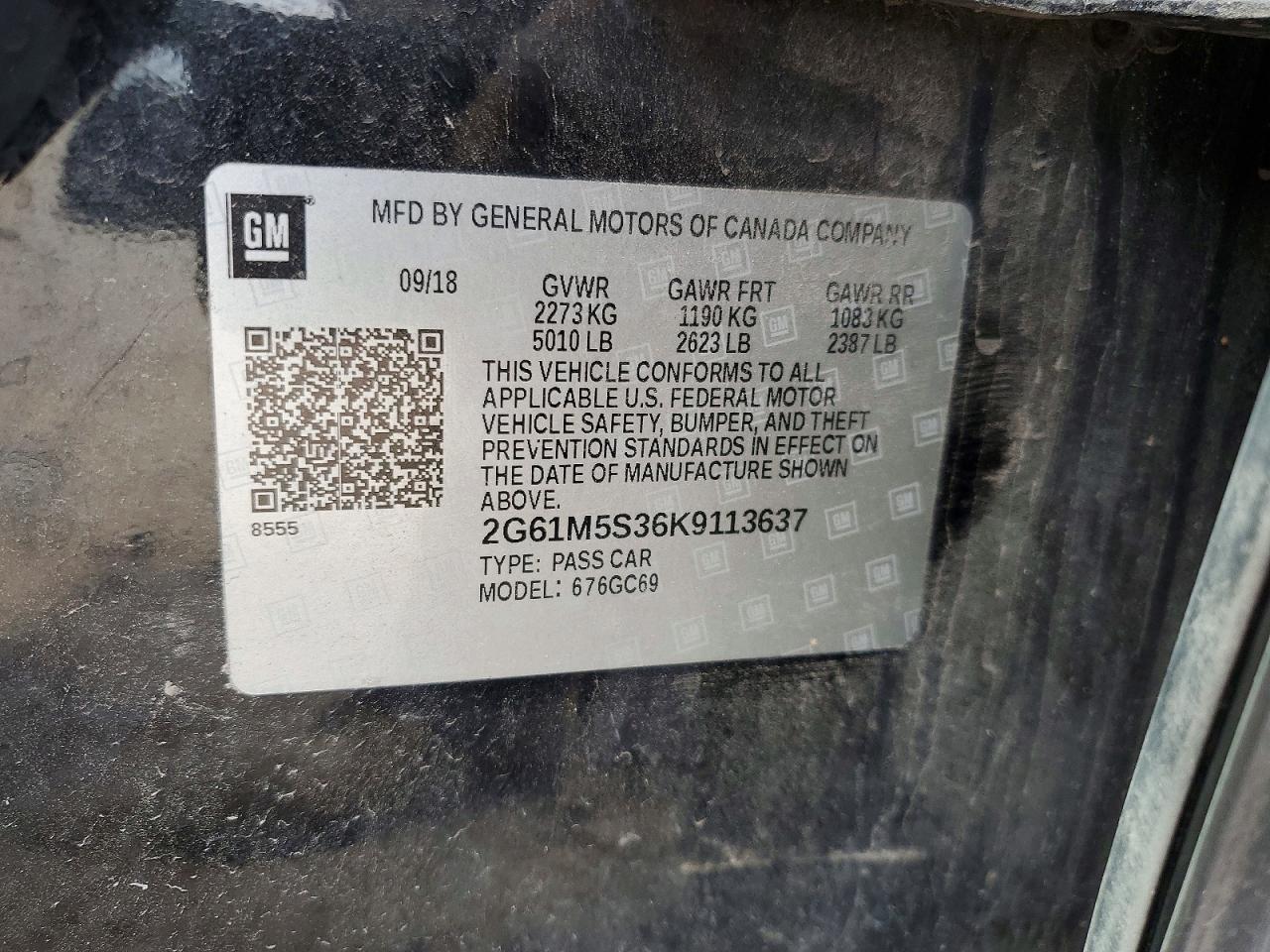 CADILLAC XTS 2019 — 13