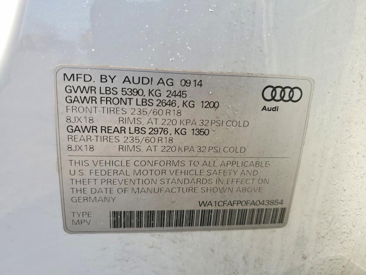 AUDI Q5 2015 — 14