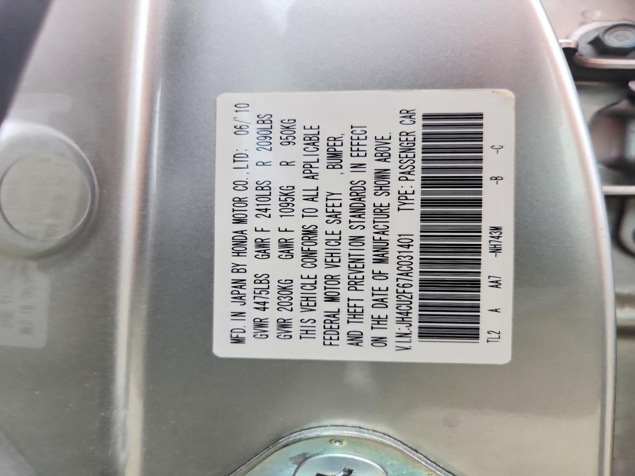 ACURA TSX 2010 — 13