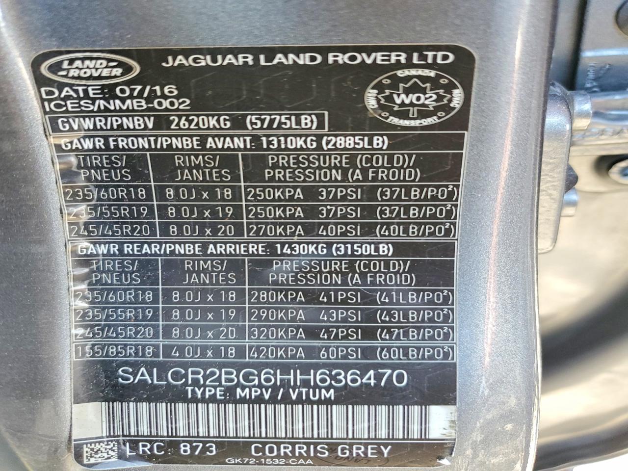 LAND ROVER DISCOVERY SPORT 2017 — 13