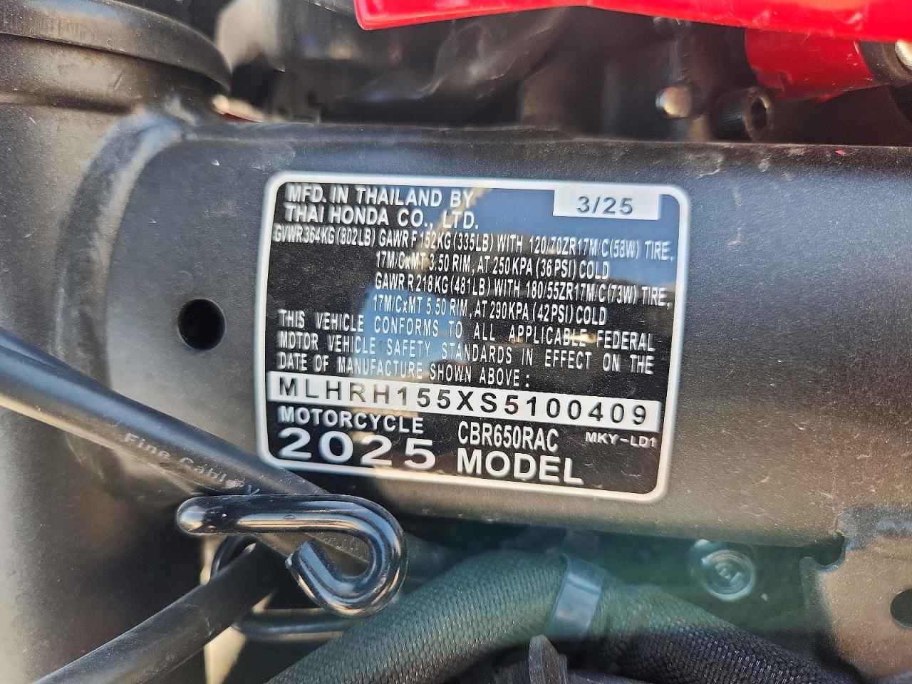 HONDA CBR650 2025 — 10