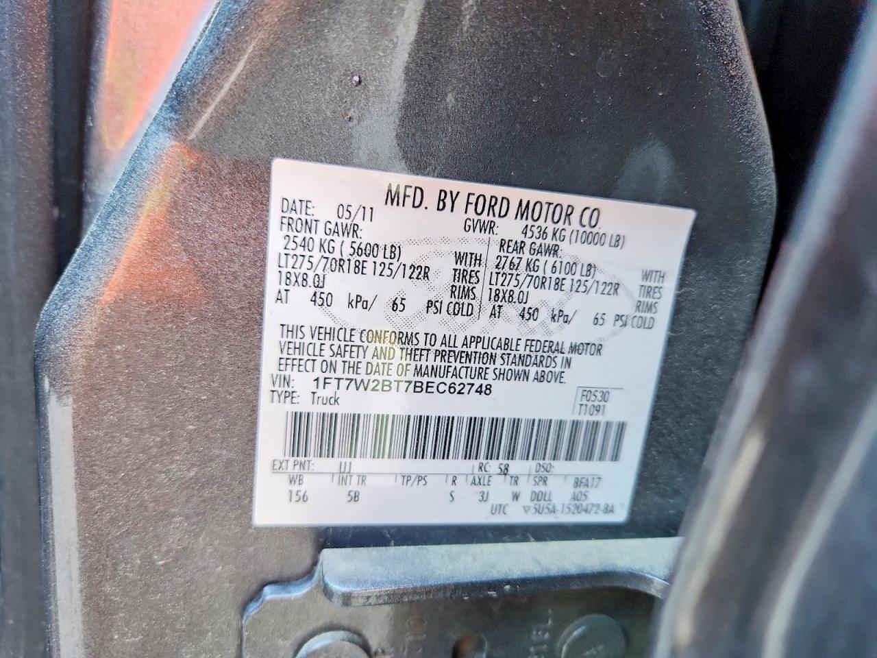 FORD F250 2011 — 13
