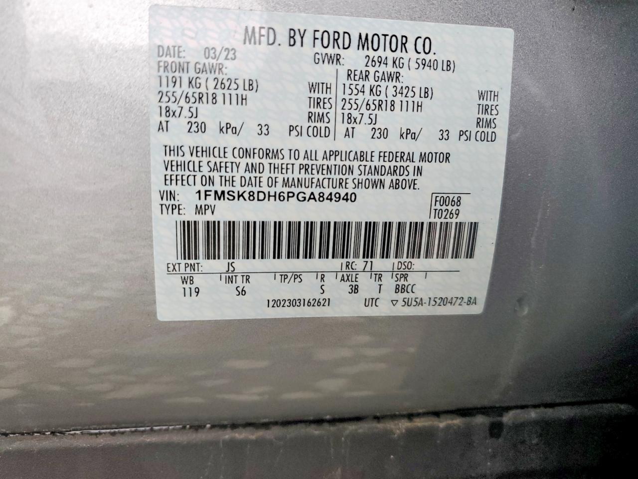 FORD EXPLORER 2023 — 13
