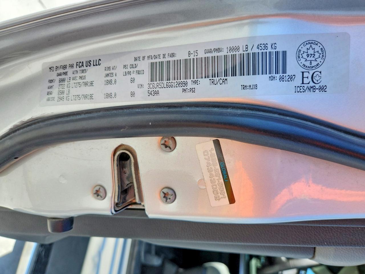 RAM 2500 2016 — 13
